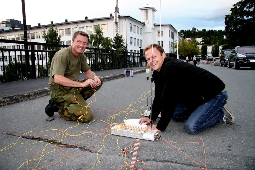 Connecting fireworks outside